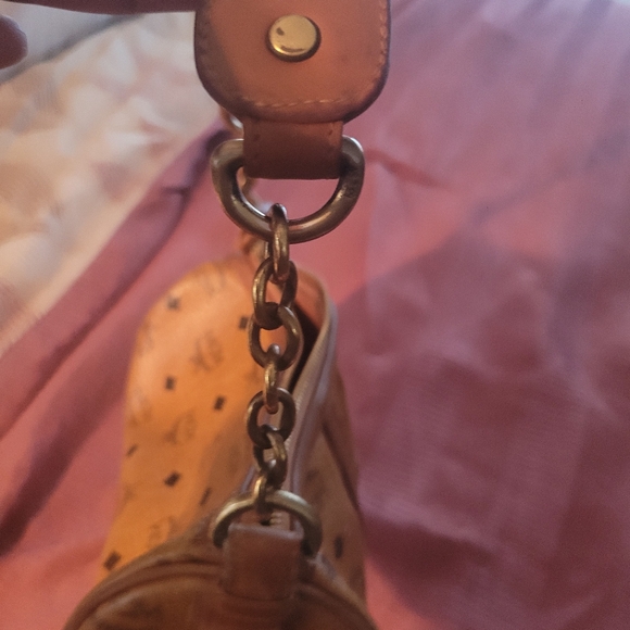 MCM vintage Brown Leather Shoulder Bag - Picture 3 of 8